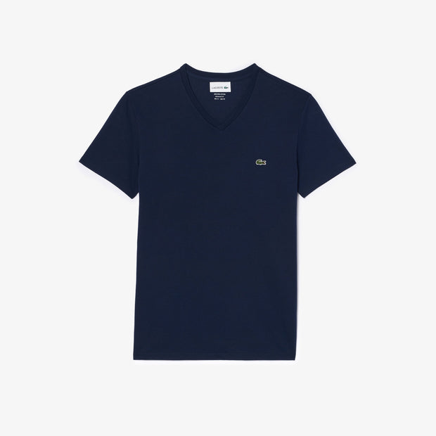 Lightweight Cotton Pima V Neck T-shirt