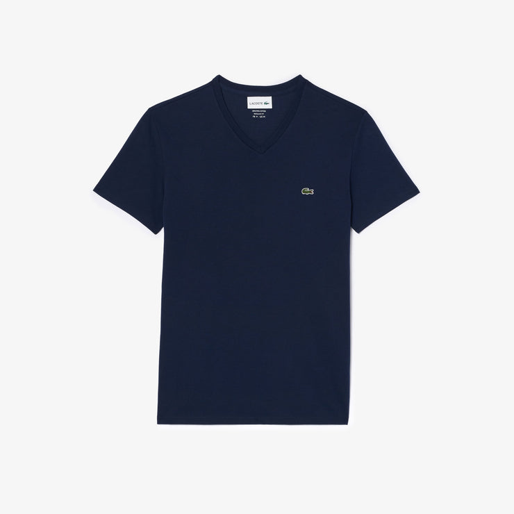 Lightweight Cotton Pima V Neck T-shirt