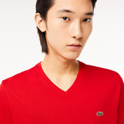 Lightweight Cotton Pima V Neck T-shirt