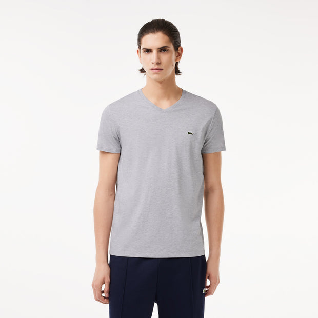 Lightweight Cotton Pima V Neck T-shirt