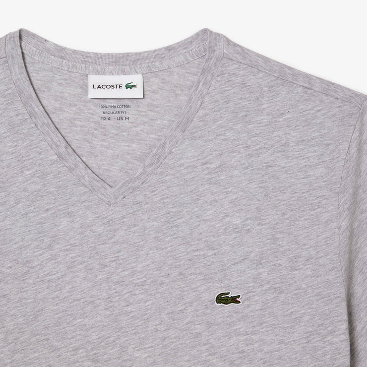Lightweight Cotton Pima V Neck T-shirt