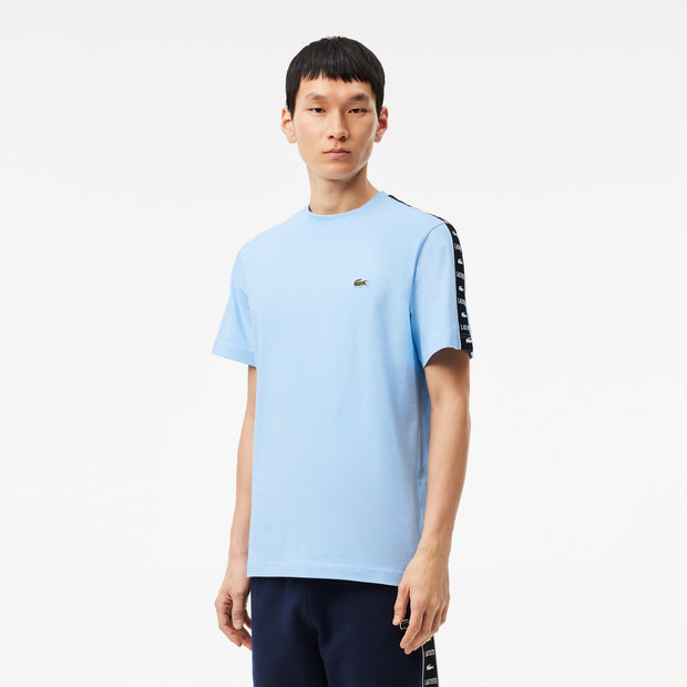 Cotton Jersey Logo Stripe T-shirt