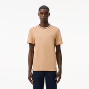 Stretch Piqué Stripe Collar T-shirt