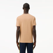 Stretch Piqué Stripe Collar T-shirt