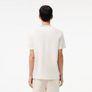 Stretch Piqué Stripe Collar T-shirt