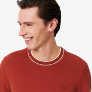 Stretch Piqué Stripe Collar T-shirt