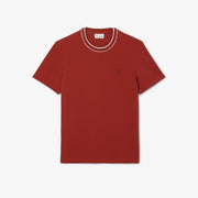 Stretch Piqué Stripe Collar T-shirt