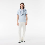 Stretch Piqué Stripe Collar T-shirt