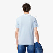 Stretch Piqué Stripe Collar T-shirt