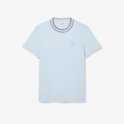 Stretch Piqué Stripe Collar T-shirt