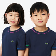 Contrast Trim Cotton T-shirt