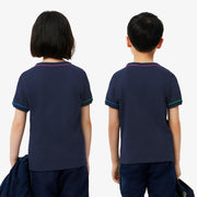 Contrast Trim Cotton T-shirt
