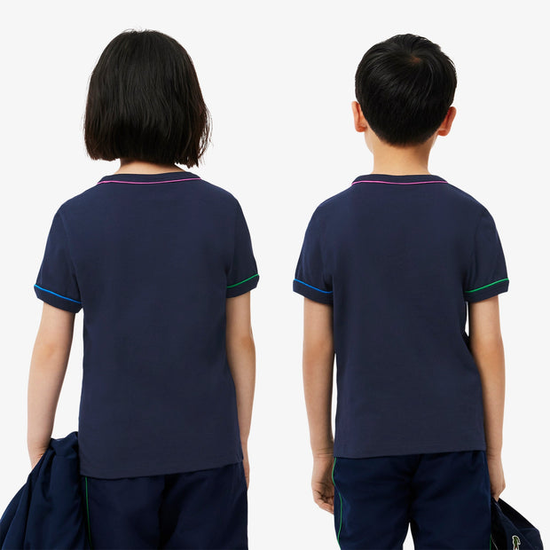 Contrast Trim Cotton T-shirt