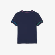 Contrast Trim Cotton T-shirt